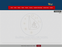 Tablet Screenshot of globalhistorynetwork.com